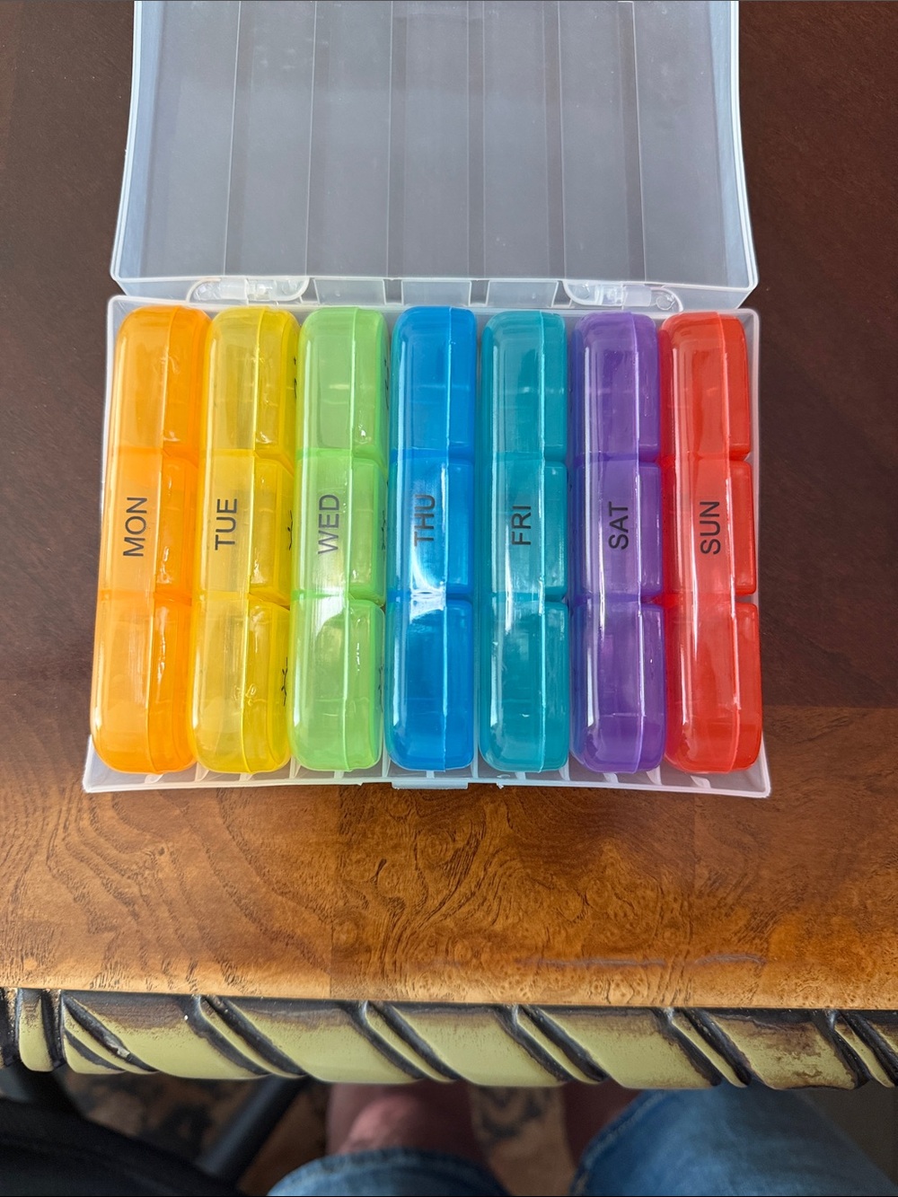 Weekly medicine organizer